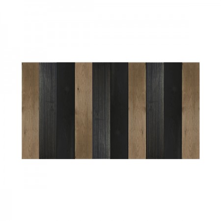 Cabecero de madera combinado negro