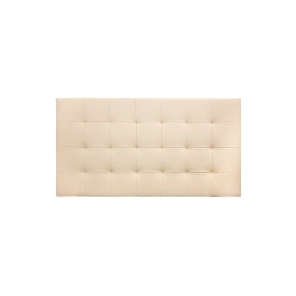 Cabecero polipiel pliegues beige