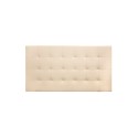 Cabecero polipiel pliegues beige