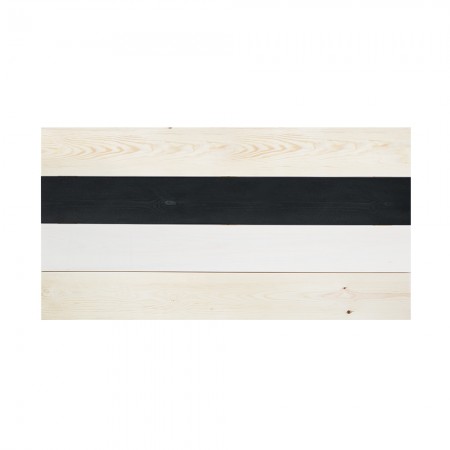 Cabecero de madera Hallstatt negro 