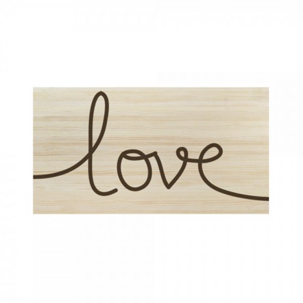 Cabecero madera natural
 'Love'