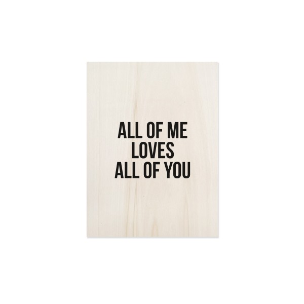 Cuadro de madera All of me