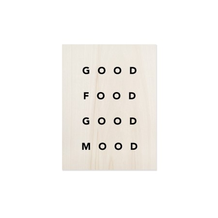 Cuadro de madera Good Food