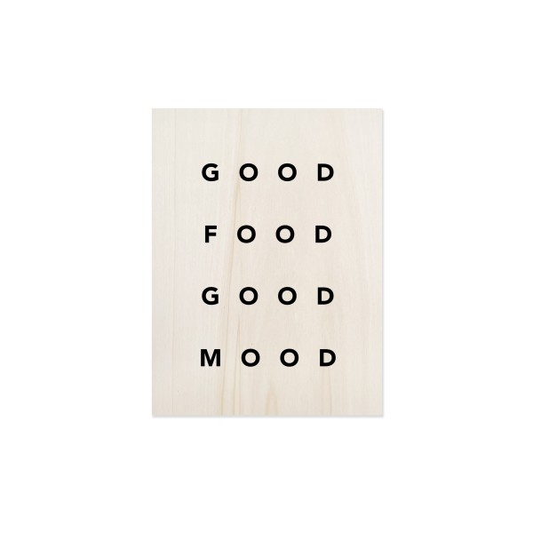 Cuadro de madera Good Food