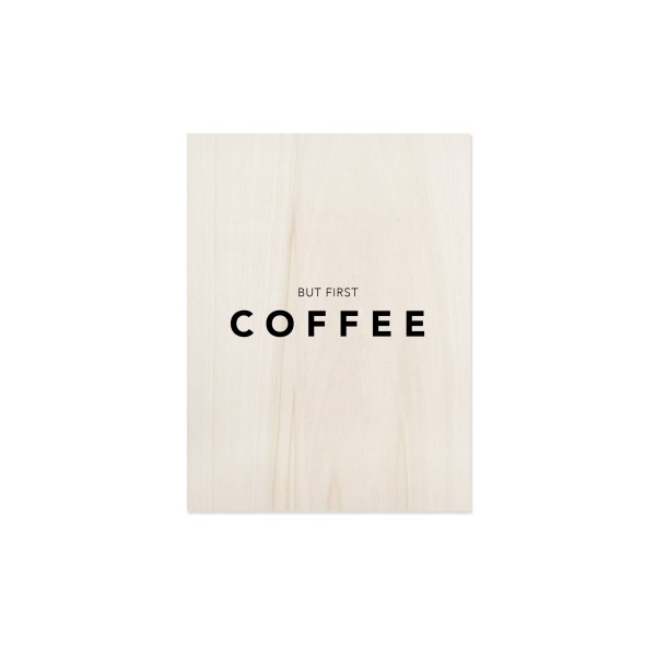 Cuadro de madera First Coffee