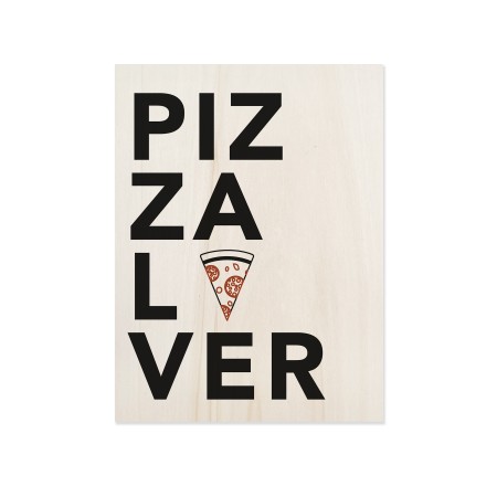 Cuadro de madera Pizza Lover