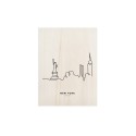 Cuadro de madera New York Skyline