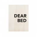 Cuadro de madera Dear Bed