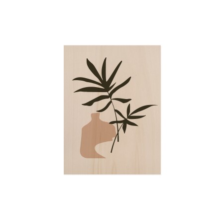 Cuadro de madera Palm Draw