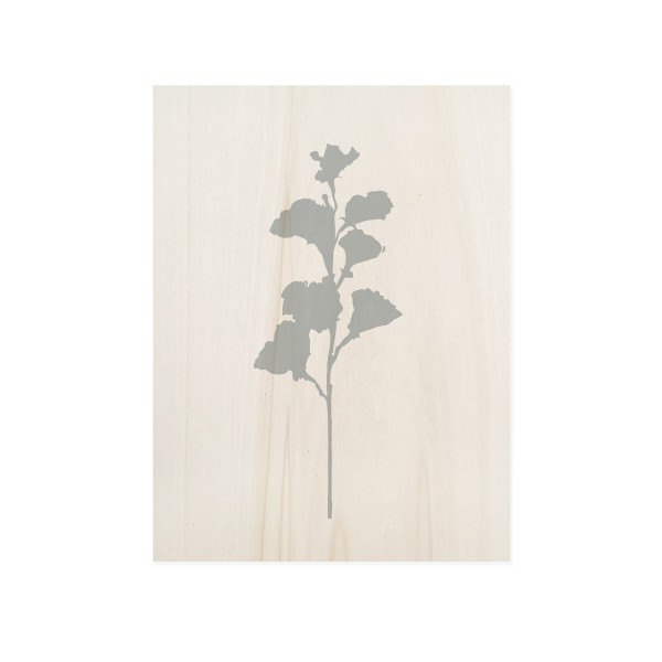 Cuadro de madera Blue Plant I