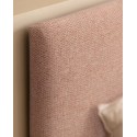 Cabecero tapizado Hoola liso rosa palo