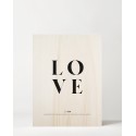Cuadro de madera Love definition