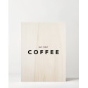 Cuadro de madera First Coffee