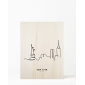 Cuadro de madera New York Skyline