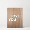 Cuadro de madera I love you