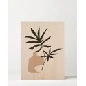 Cuadro de madera Palm Draw