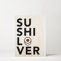 Cuadro de madera Sushi Lover