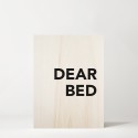 Cuadro de madera Dear Bed