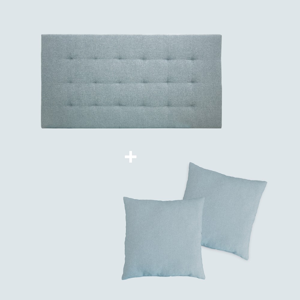 Pack tapizado pliegues azul| Venta de todo tipo de cabeceros tapizados
