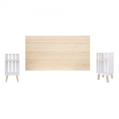 Pack natural liso y blanco