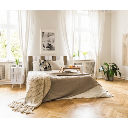 Pack vintage blanco y envejecido con mesitas blancas