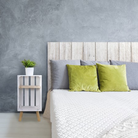 Pack vintage blanco con mesitas blancas